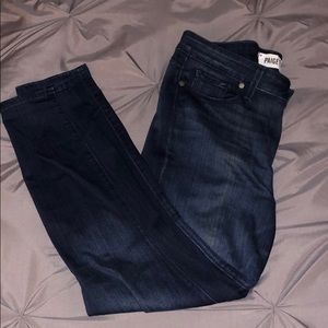 Paige Verdugo Crop Dark Jeans